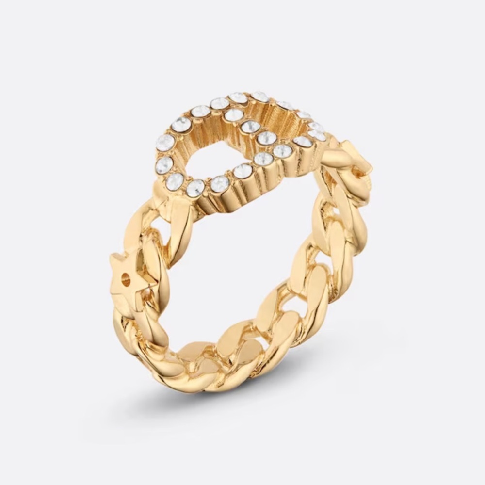 DIOR CLAIR D LUNE RING
Gold-Finish Metal and White Crystals
Ref: R0988CDLCY_D301